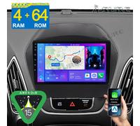 4+64GB Android15 Autoradio GPS Navi CarPlay Für Hyundai iX35 EL ELH LM 2009-2015