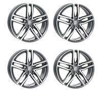 4 Alutec Felgen Ikenu 6.5Jx16 ET40 4x100 GRAPFP für DACIA Dokker Lodgy Logan Log