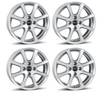 4 Borbet Felgen LV4 6.5x15 ET35 4x100 SIL für Kia Picanto Rio Sephia Shuma