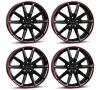 4 Borbet Felgen LX18 8.0x18 ET45 5x108 SWROT für Volvo C30 C70 EX30 S40 S60 S80
