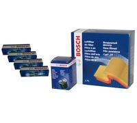 4 BOSCH Zündkerzen+Öl,Luftfilter für MITSUBISHI LANCER VIII