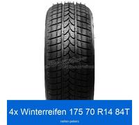 4-er Satz 175/70 R14 84T Winterreifen Riken Snowtime B2 3PMSF | 36348
