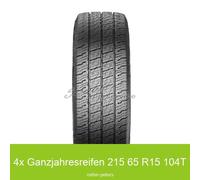 4-er Satz Allwetterreifen 215/65 R15 104T Uniroyal AllSeasonMax 3PMSF | 56288