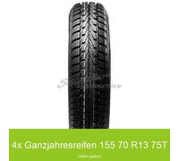 4-er Satz Allwetterreifen Toyo Vario V2 Plus 3PMSF 155/70 R13 75T | 5054