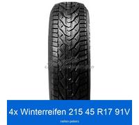 4-er Satz Riken Snow 3PMSF XL Winterreifen 215/45 R17 91V | 4163