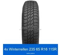4-er Satz Winterreifen Tigar Cargo Speed Winter 3PMSF 235/65 R16 115R | 5858