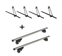 4 Fahrradträger ORION+Dachträger LION1 für Skoda Karoq 5Tür ab 18