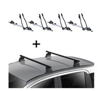 4 Fahrradträger SAGITTAR+Dachträger EVO STA für für Peugeot 5008 No Rails 5Tür 0