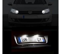 4 Glühbirnen LED Nachtlichter + -leuchten Kennzeichen Weiß für VW Polo 6R 6C1