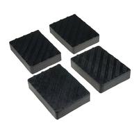4× Gummiauflage 160x120x35mm Gummiblock Gummiklotz für Wagenheber und Hebebühne