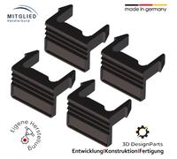 4 Kennzeichenhalter Adapter Clips passend für Thule EuroWay EasyFold VeloCompact