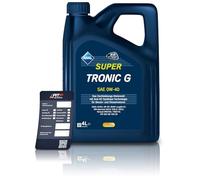 4 L Liter Aral SuperTronic G 0W-40 Motor-Öl inkl. Ölwechsel-Anhänger