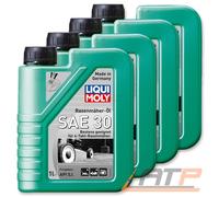 4 L LITER LIQUI MOLY RASENMÄHER-Öl SAE 30 MOTOR-ÖL 4 TAKT ÖL