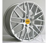 4 MAM RS4 Alufelgen 8,5x19 ET45 LK 5x112 Matt Silber für Mercedes A B C E AMG S