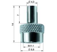 4 Metallventilkappen mit Schlüssel Alligator 9-300500 Ventil Schlüsselventil