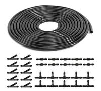 4 Meter Scheibenwaschanlage Schlauch Kit, mit 30 StückSchlauchverbinder Automotive Schlauch Universal Wischwasserschlauch Reparaturset, Schlauchverbinder Für Scheibenwaschanlage