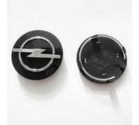 4 pcs Nabendeckel für Opel Corsa F I 2019-2023, Radnabenabdeckung Set ABS Kunststoff Aluminium Nabenkappen für Felgen Radnaben Felgendeckel Felgenkappen,60mm-Black