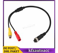 15" 4-Pin auf RCA DC Stecker Verbinder Adapter Kabel für Kamera Rückfahrkamera