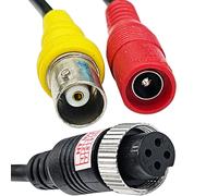 4 Pin Rückfahrkamera Kabel auf RCA Stecker Cinch Adapter Monitor Auto Verbinder
