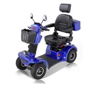 4-Rad E-Seniorenmobil 15 km/h - Elektro Rollstuhl , Mobilität Scooter Blau