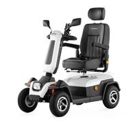 Veleco ® Sharpy Komfort 4 Rad Seniorenmobil Mit Straßenzulassung, Hohe Tragfähigkeit 200 Kg, Vollfederung, Led-beleuchtung, Sicher Und Robust Elektromobil (Weiß)