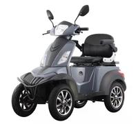 4 Rad Seniorenmobil 25 km/h 1kW Li-Ionen Seniorenfahrzeug Elektro Scooter Grau