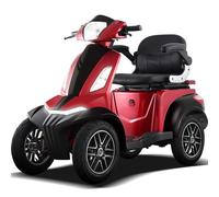 4 Rad Seniorenmobil 25 km/h 1kW Li-Ionen Seniorenfahrzeug Elektro Scooter Rot
