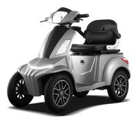 4-Rad Seniorenmobil Eco 25KMH Best Ager Elektro-Roller 1kW 60KM COC Silber