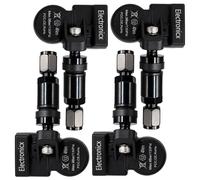 4 Reifendrucksensoren RDKS Sensoren Metallventil Schwarz für Smart Fortwo A451/C
