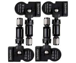 4 Reifendrucksensoren RDKS Sensoren Metallventil Schwarz für Smart Fortwo A453/C