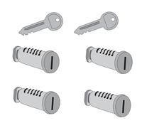 4 Schlösser 2 Schlüssel