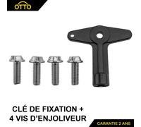 4 -schraube Felgen + Schlüssel Diebstahschutzsystem für Dacia Logan Renault