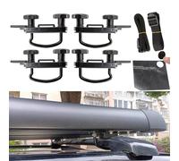 4 Set Dachbox Befestigung U Bügel, Universal Auto Van Montage Fitting, U Bügel Dachbox, U-Halterung mit 8 Sicherungsmuttern, Dachbox Halterung, Dachbox Halterung Installationszubehörsatz