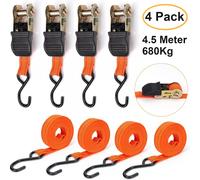 4 Set: Motorrad Spanngurte Ratsche Motorradspanngurte Motorradsicherung Schlaufe