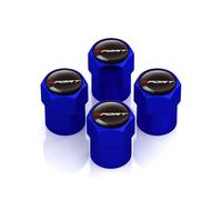 4 Set Ventilkappen Auto für Dacia Spring Electric EV 2022 2023 2024 2025 2026, Aluminium Reifenventilkappen Auto Staubkappen Dichtung für Stabilen Reifendruck,Blue