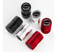 4 Set Ventilkappen Auto für Jeep Renegade Patriot Weangler Cherokee Kompass CrandCherokee, Aluminium Reifenventilkappen Auto Staubkappen Dichtung für Stabilen Reifendruck,Red