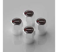 4 Set Ventilkappen Auto für Skoda Octavia Rapid Fabia S Logo Superb KAMIQ Kodiaq VRS, Aluminium Reifenventilkappen Auto Staubkappen Dichtung für Stabilen Reifendruck,Silver