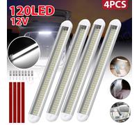 4 Stk 12V LED Streifen Leuchte 120-LEDs Auto KFZ Van VOLT Stablampe Lichtleiste