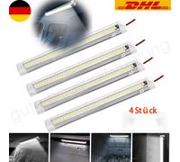 4 Stk 12V LED Streifen Leuchte 72 LEDs Auto KFZ Van VOLT Stablampe Lichtleiste