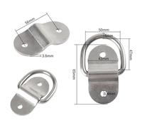 4 Stk Zurrösen PKW Anhänger Zurröse Zurrbügel 800kg Befestigung Spanngurt Halter