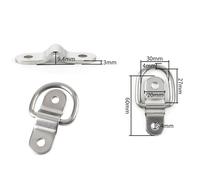 4 Stk Zurrösen PKW Anhänger Zurröse Zurrbügel 800kg Befestigung Spanngurt Halter