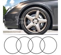 4 Stück 19-Zoll Auto Felgenschutz Radschutz Felgenschutzringe Aluminiumlegierung