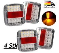 4 Stück 26LED Anhänger Rücklicht Rückleuchten Set Anhänger Beleuchtung 12V PKW