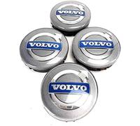 4 Stück 64mm Auto Radnabenkappen für Volvo V40 V60 S60 S80 XC60 XC90, Legierung Wasserdicht Staubdicht Radnabenabdeckung Auto Tuning Zubehör