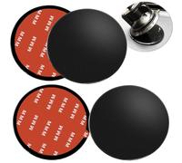 4 Stück 95mm/3,74" Klebe-Befestigungsplatten für Windschutzscheibe, Selbstklebende Armaturenbrett-Montageplatte, Navi Halterung Mount Pad, Saugnapf-Unterlage-Klebeplatte für Garmin Navigationsgeräte
