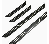 4 Stück Auto Edelstahl Einstiegsleisten für Ford Transit/Tourneo Custom 2023-2024 2025, Willkommenspedal Türschweller Kratzschutz Abdeckung, Styling Zubehör,Carbon Fiber