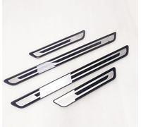 4 Stück Auto Edelstahl Einstiegsleisten Schutz für Hyundai Kona Elektro 2020-2023, Auto Außentürschwellenschutz Willkommenspedal Türschweller Schwelle Kratzschutz Aufkleber,B