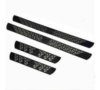 4 Stück Auto Edelstahl Einstiegsleisten Schutz für VW T-ROC 2017-2022 2023 2024, Schwelle Kratzschutz Aufkleber, Willkommenspedal, Tuning Zubehör,Black Brushed