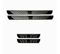 4 Stück Auto Edelstahl Einstiegsleisten Schutz für VW T-ROC 2017-2022 2023 2024, Schwelle Kratzschutz Aufkleber, Willkommenspedal, Tuning Zubehör,Carbon Fiber