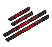 4 Stück Auto Einstiegsleisten Schutz für Hyun-dai I10 I20 I30 I40 IX20 IX35 Tuning Zubehör, Auto Türschweller Schutz mit Logo, Kohlefaser Auto Türeinstiegsschutz Aufkleber, GDI